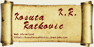 Košuta Ratković vizit kartica
